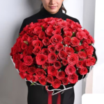 100 Roses Bunch – A Grand Expression of Love